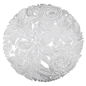 Mata dekoracyjna GLOSSY wzór 8 srebrna RAVI